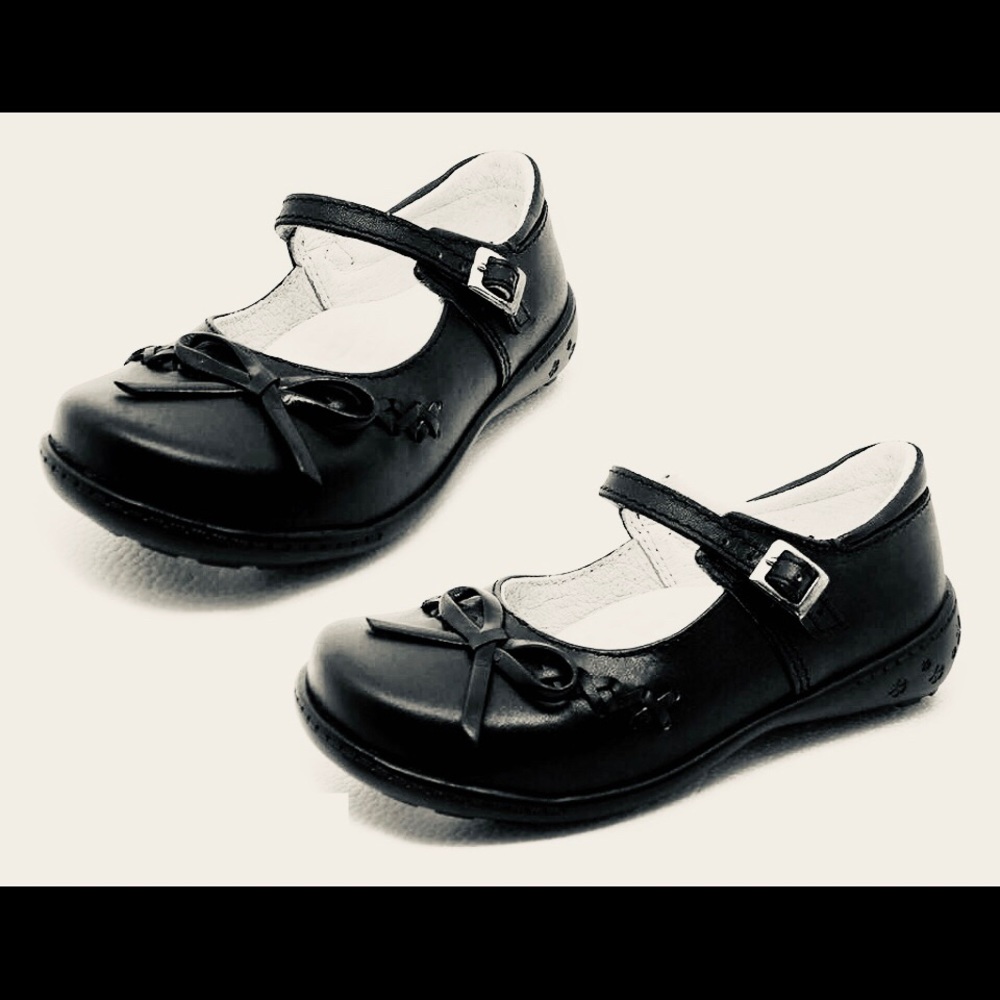 Girls Leather Shoes Student School Shoes 218